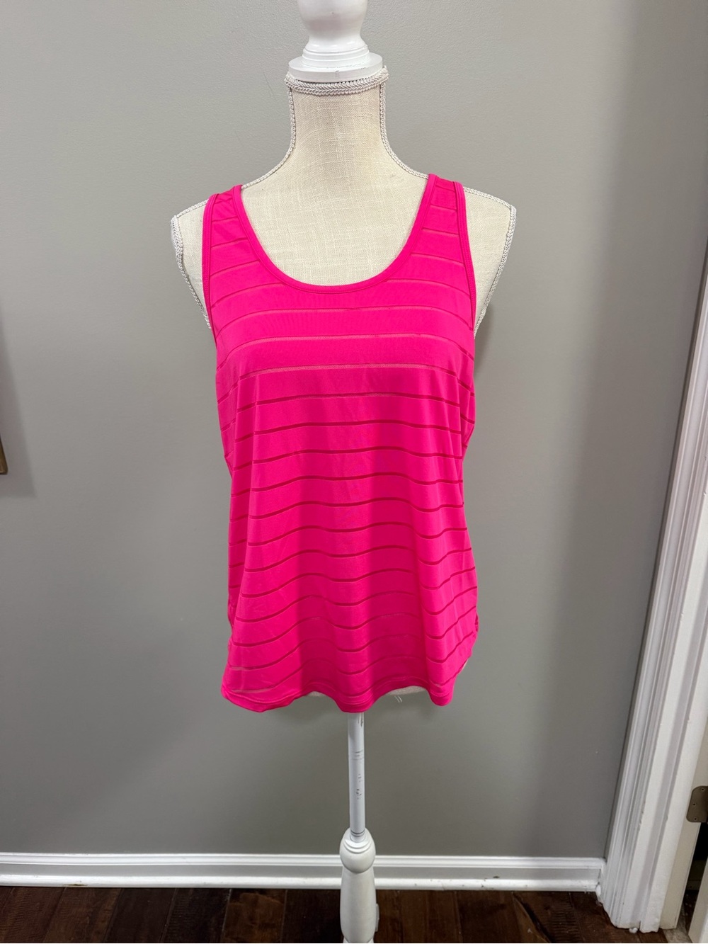 ZYIA Active Women's Havana Tank Top in hot pink. Size XL